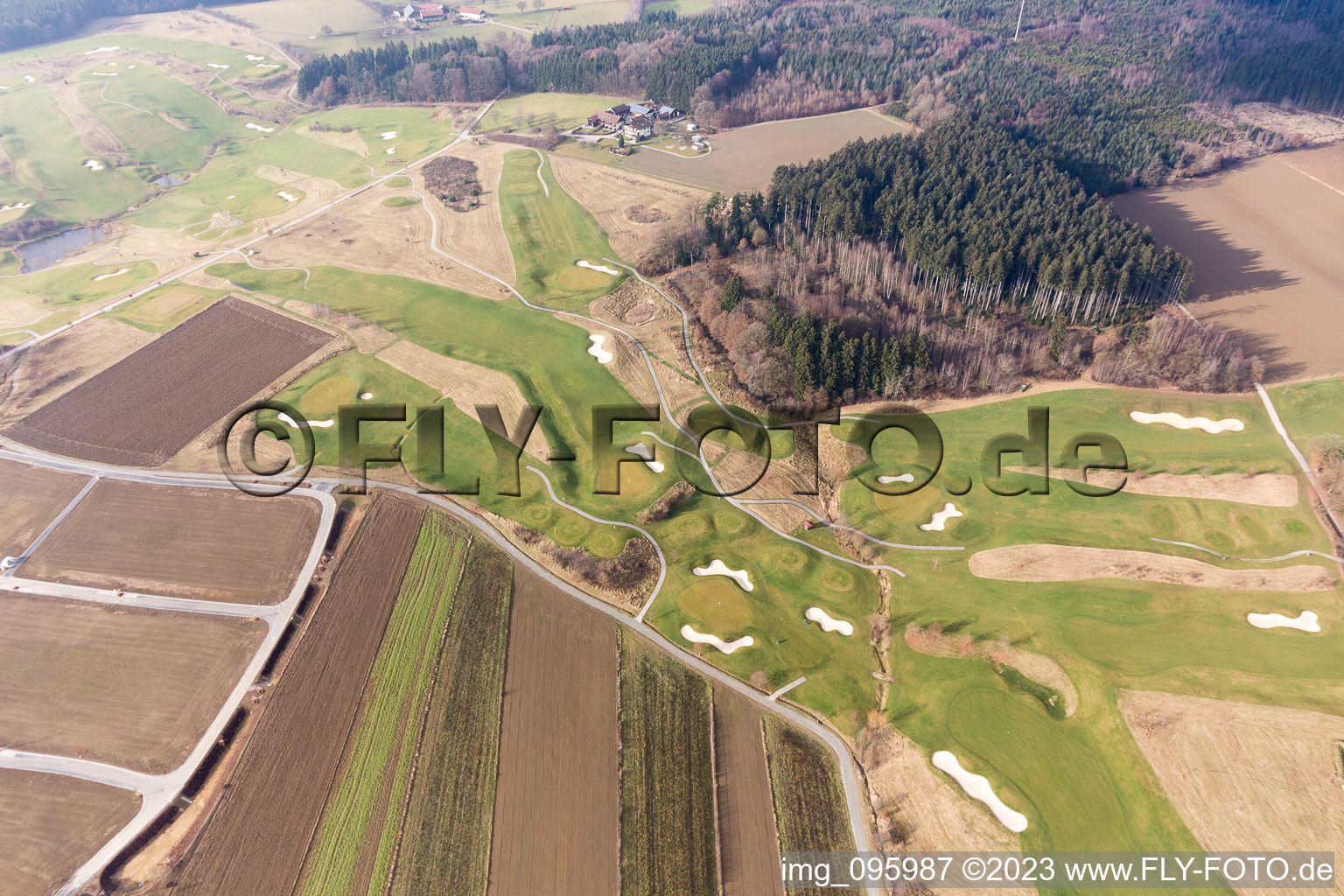 Luftbild von Bad Birnbach Golfclub Bella Vista im Bundesland Bayern, Deutschland