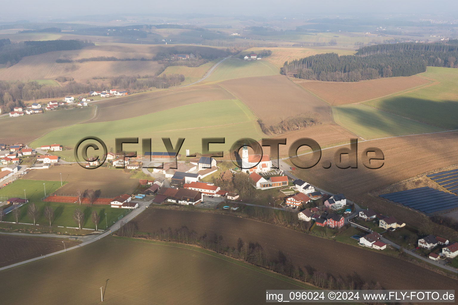 Luftbild von Ruhstorf an der Rott im Bundesland Bayern, Deutschland