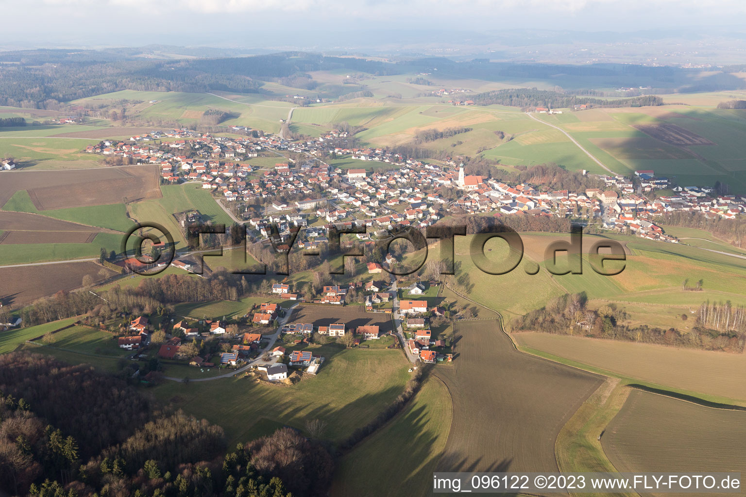 Luftbild von Markt Kößlarn im Bundesland Bayern, Deutschland