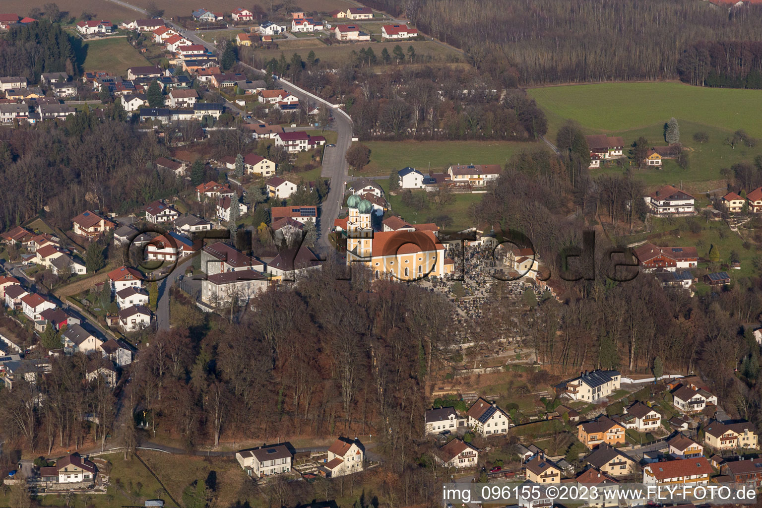 Luftbild von Pfarrkirchen im Bundesland Bayern, Deutschland