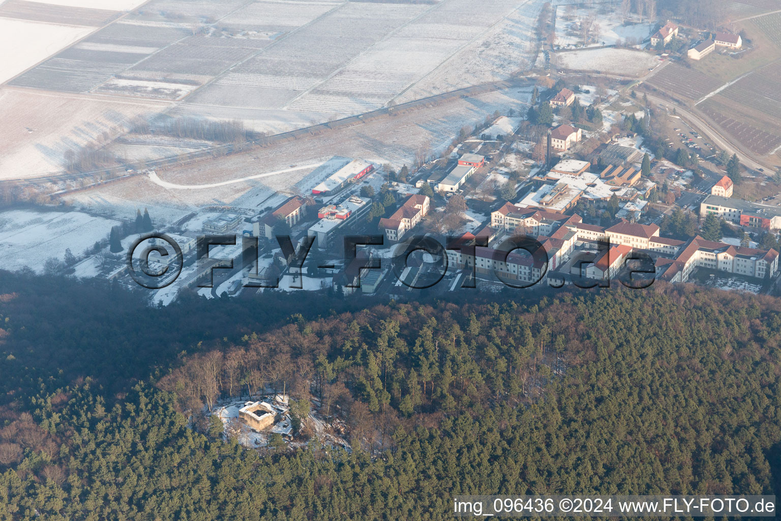 Klingenmünster im Bundesland Rheinland-Pfalz, Deutschland aus der Vogelperspektive