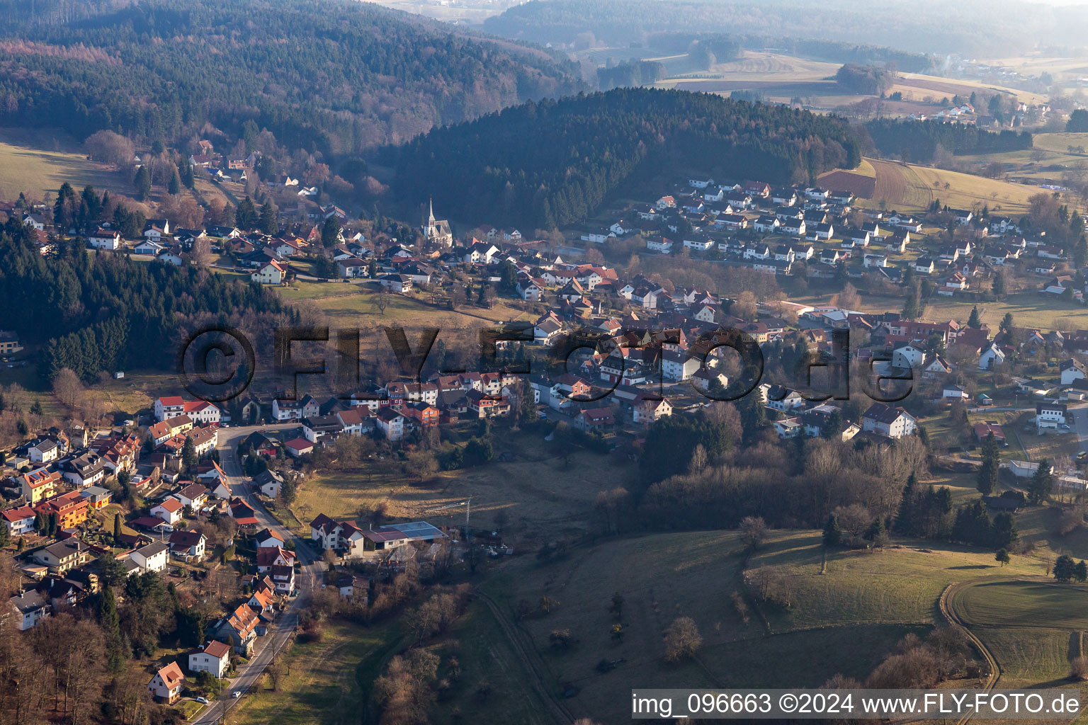 Hammelbach von Norden in Grasellenbach im Bundesland Hessen, Deutschland