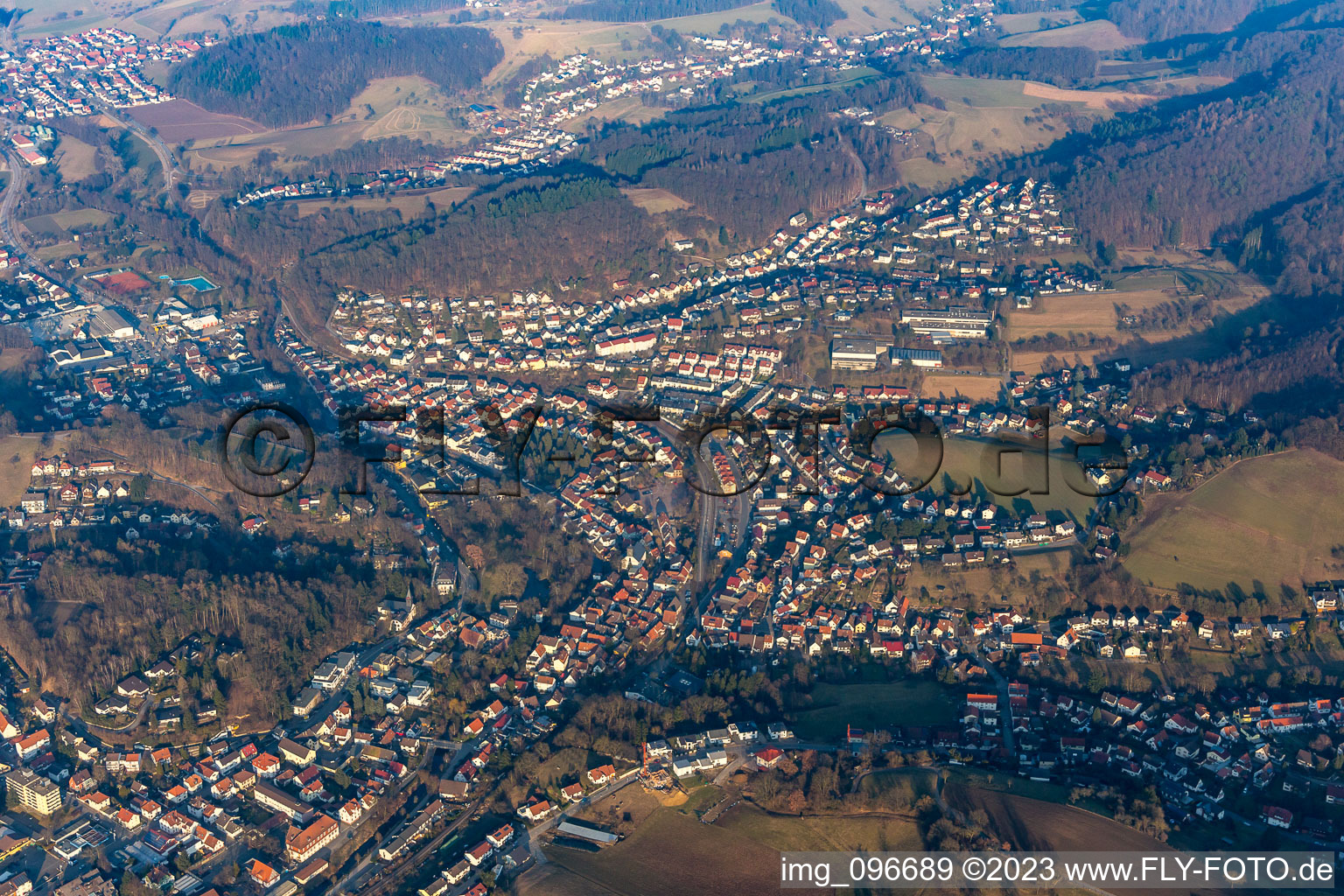 Luftaufnahme von Birkenau im Bundesland Hessen, Deutschland
