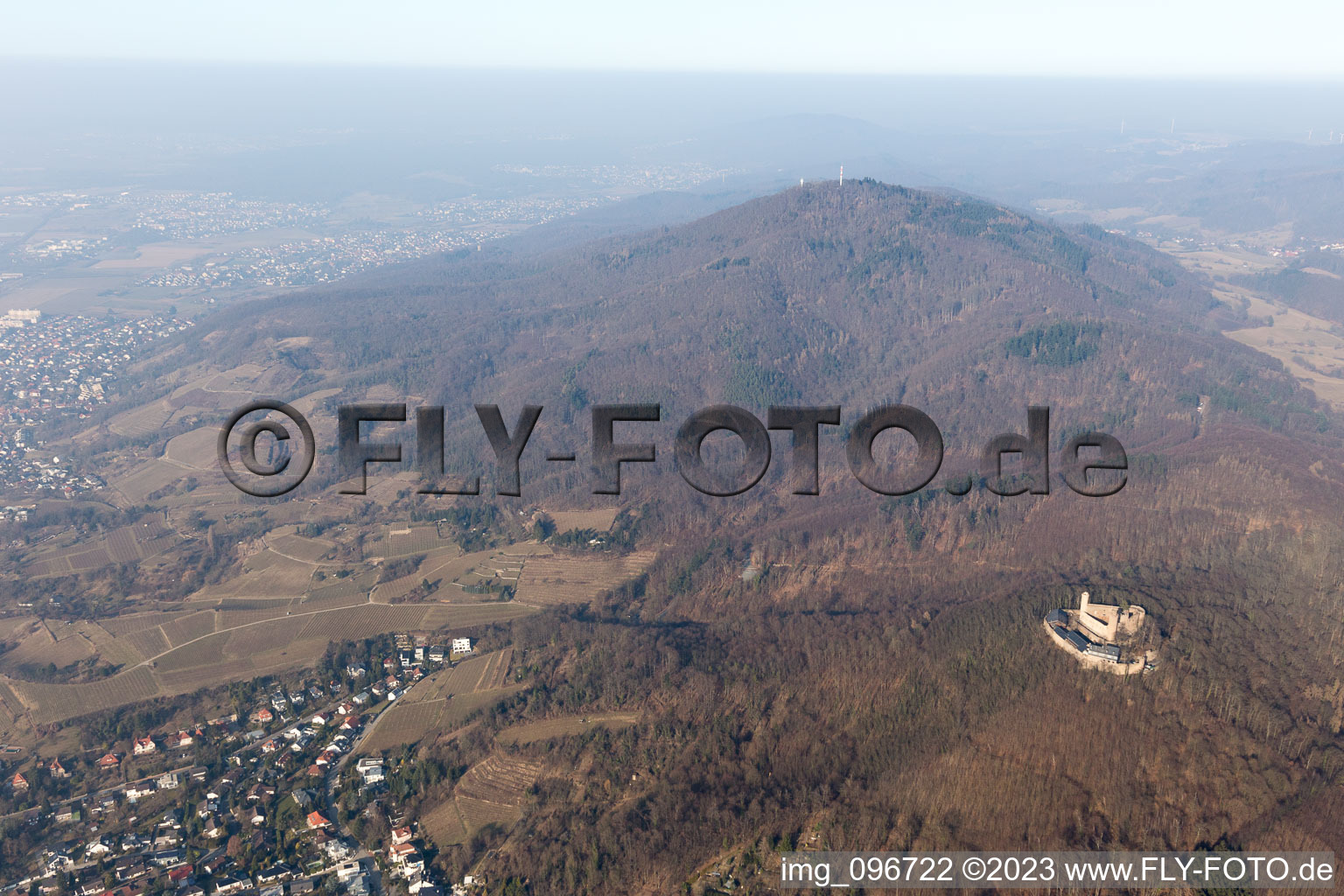 Auerbach im Bundesland Hessen, Deutschland aus der Luft betrachtet