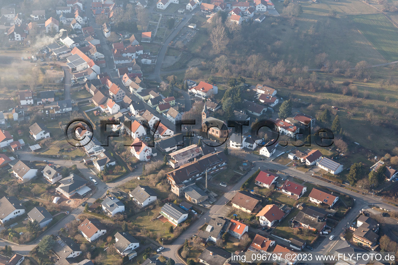 Hering im Bundesland Hessen, Deutschland aus der Luft betrachtet