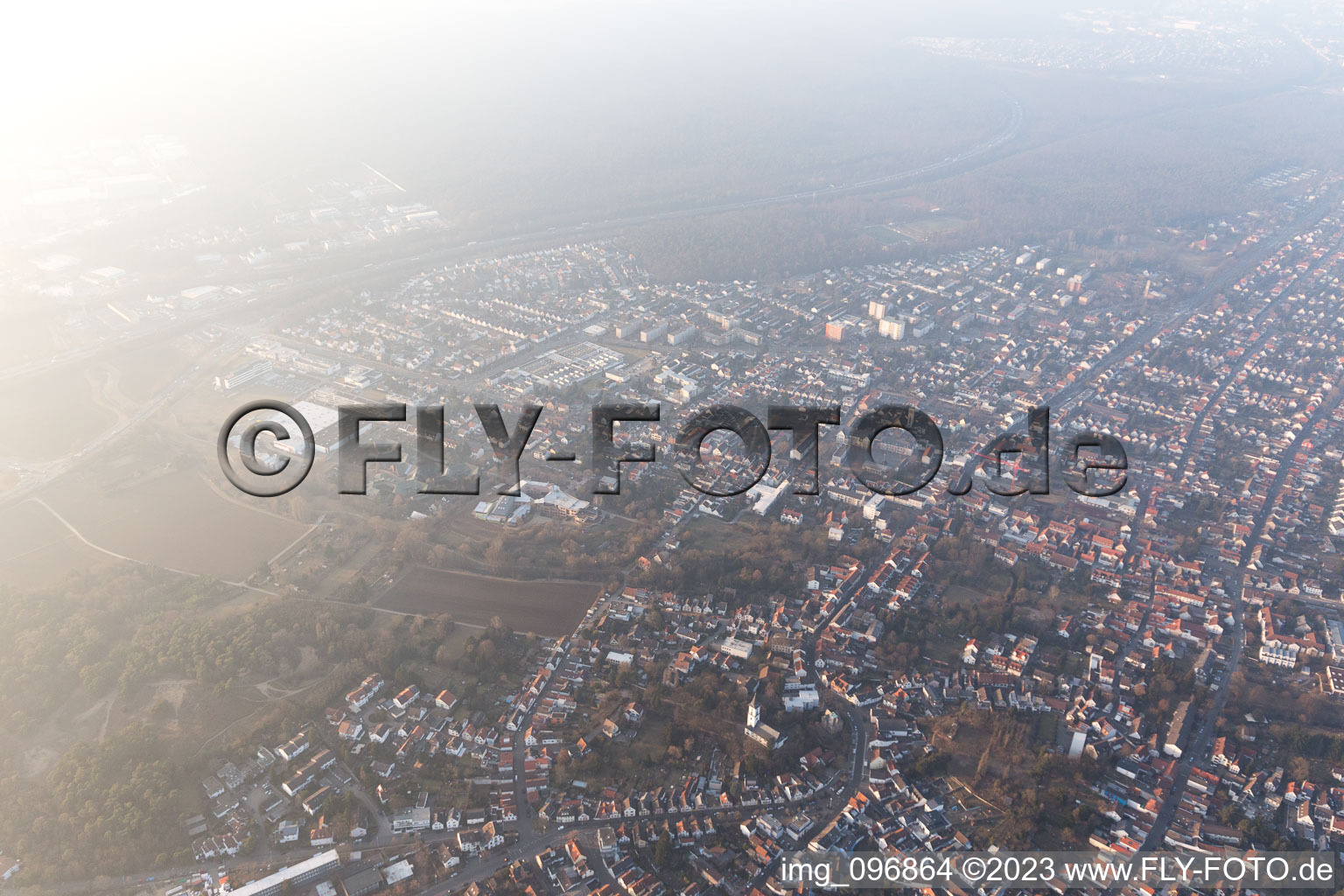 Luftbild von Eberstadt im Bundesland Hessen, Deutschland
