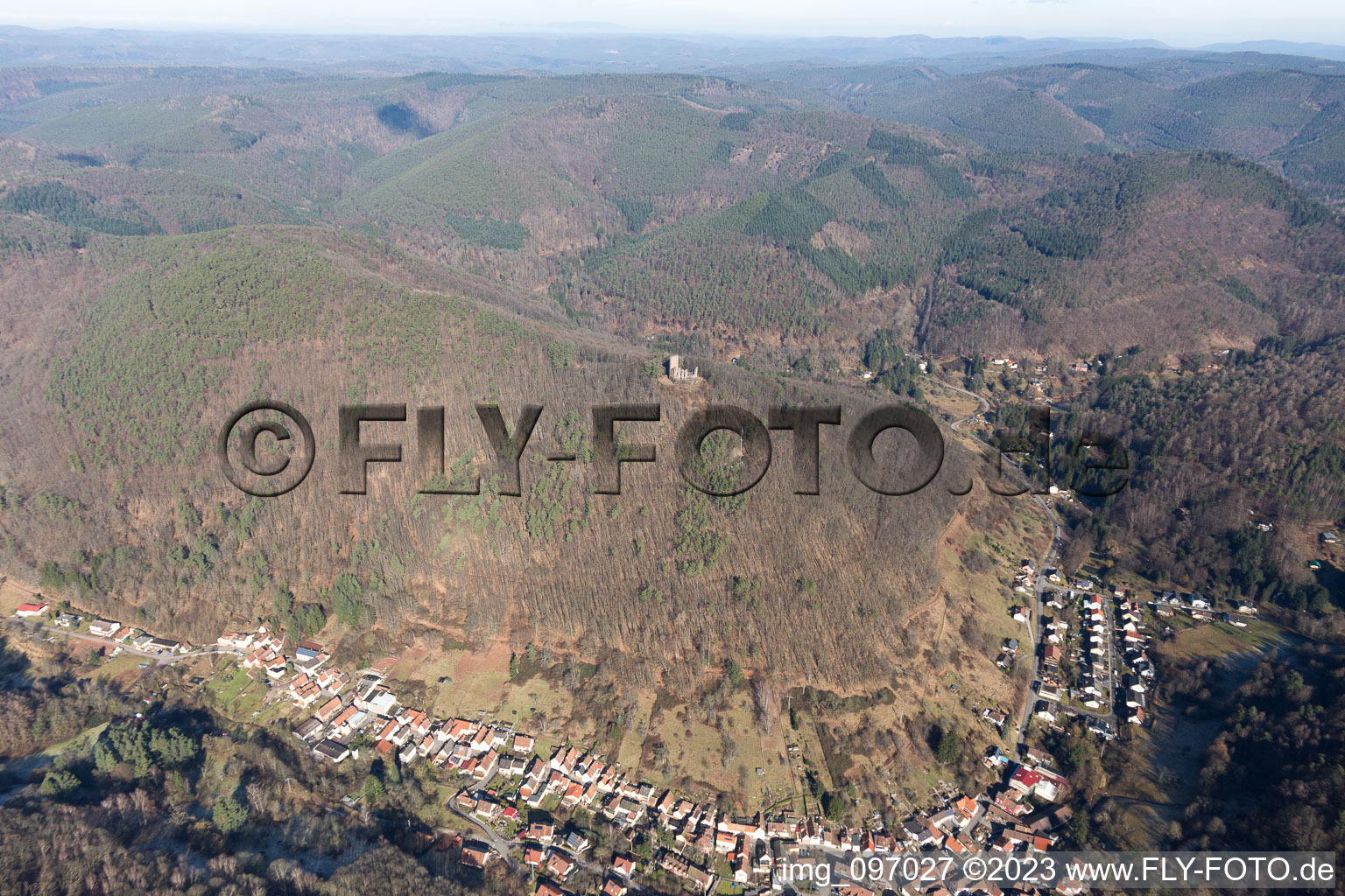 Luftbild von Ramberg im Bundesland Rheinland-Pfalz, Deutschland