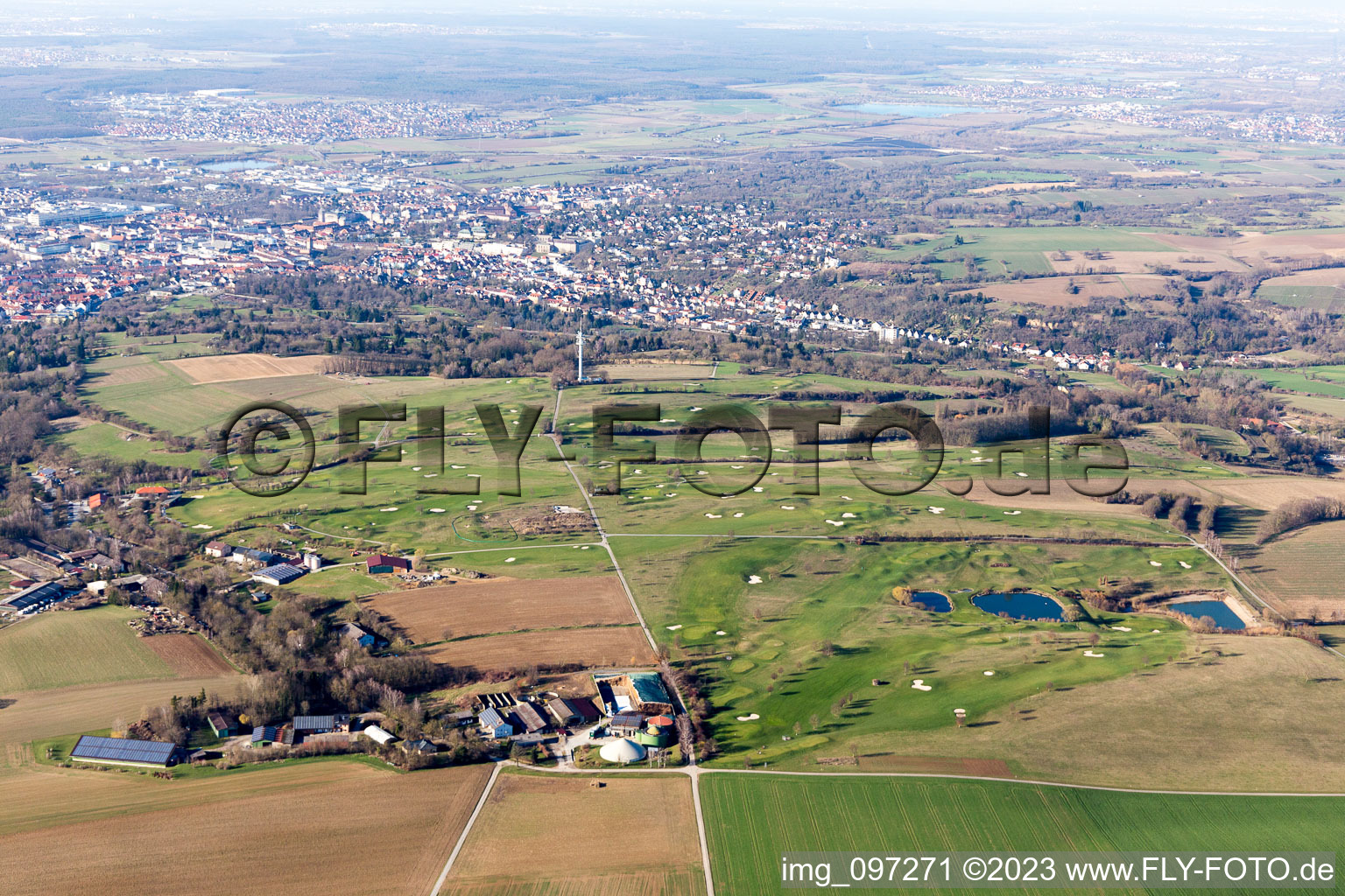 Luftbild von Golfclub Bruchsal e.V im Bundesland Baden-Württemberg, Deutschland