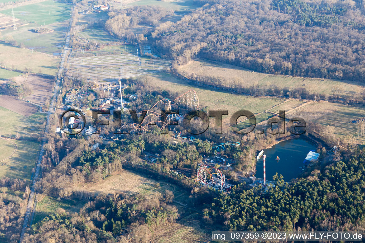 Geinsheim im Bundesland Rheinland-Pfalz, Deutschland von einer Drohne aus