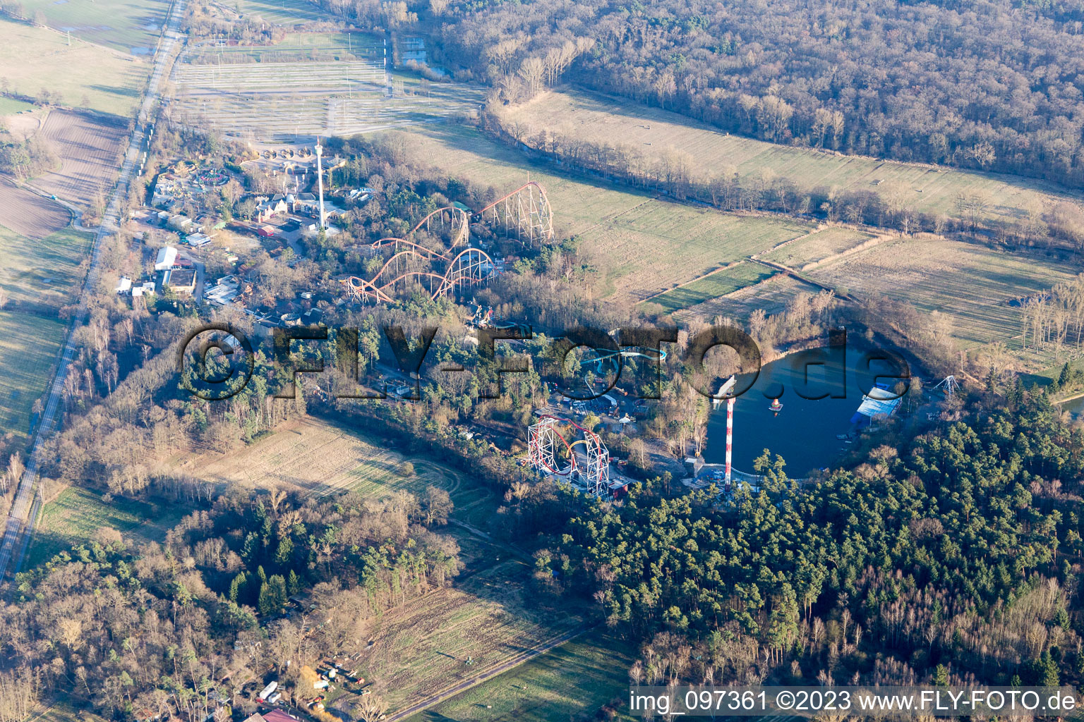 Luftbild von Geinsheim im Bundesland Rheinland-Pfalz, Deutschland