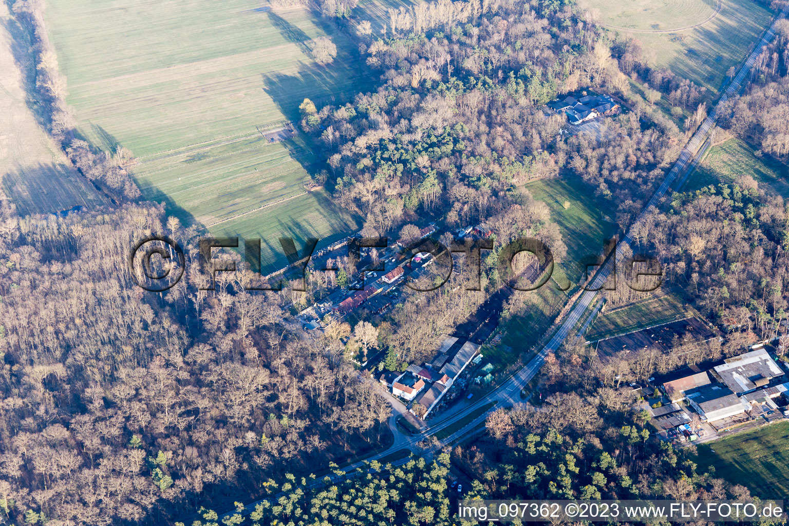 Luftaufnahme von Geinsheim im Bundesland Rheinland-Pfalz, Deutschland