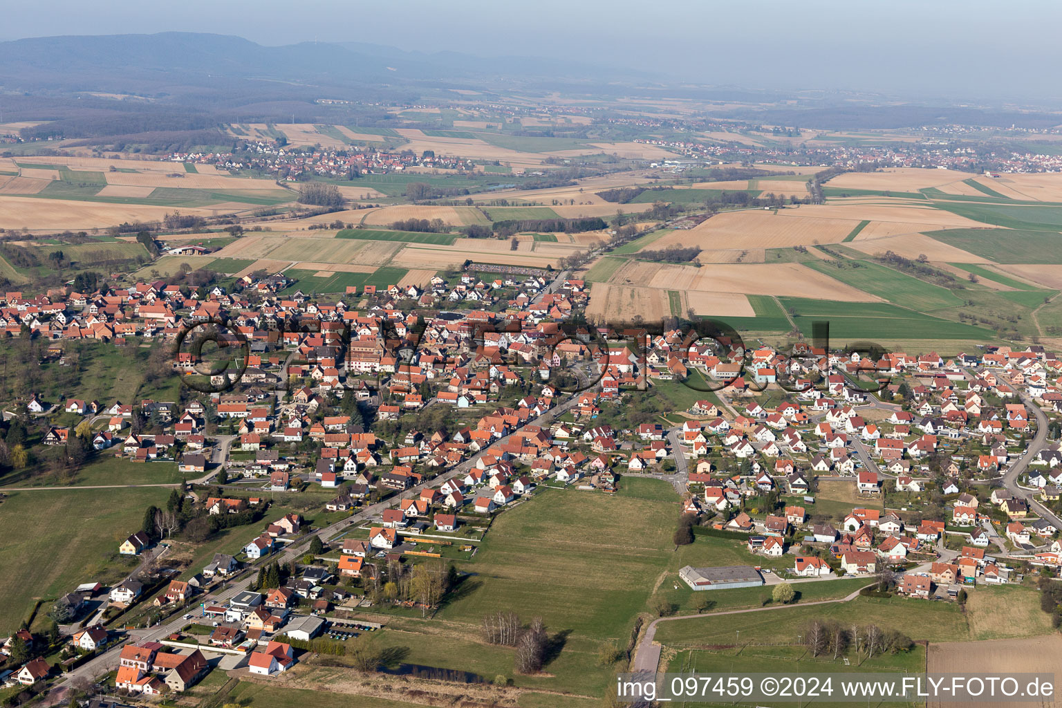 Luftbild von Surbourg im Bundesland Bas-Rhin, Frankreich