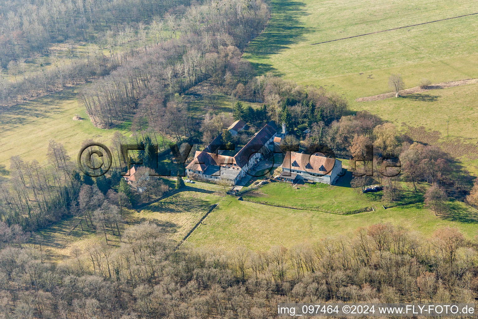 Surbourg im Bundesland Bas-Rhin, Frankreich aus der Luft