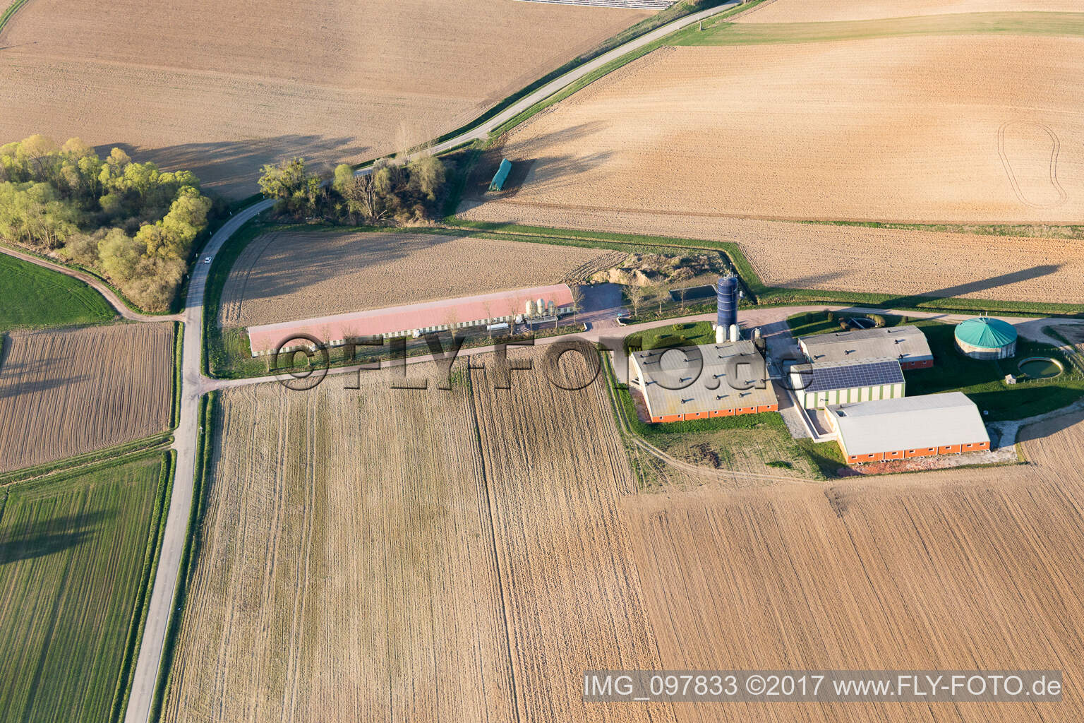 Luftbild von Trimbach im Bundesland Bas-Rhin, Frankreich