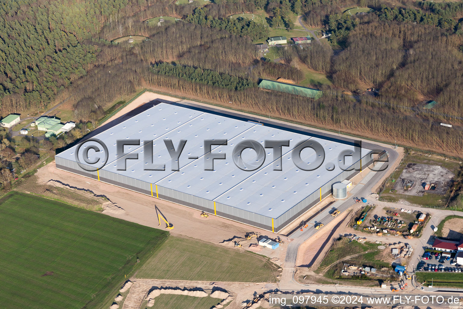 Drohnenaufname von Bellheim im Bundesland Rheinland-Pfalz, Deutschland