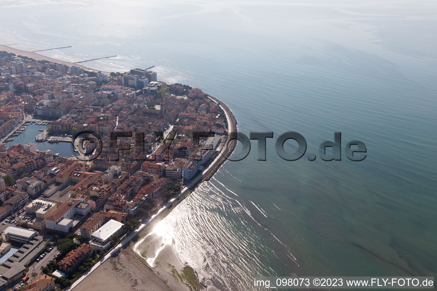 Grado im Bundesland Friaul-Julisch Venetien, Italien von oben