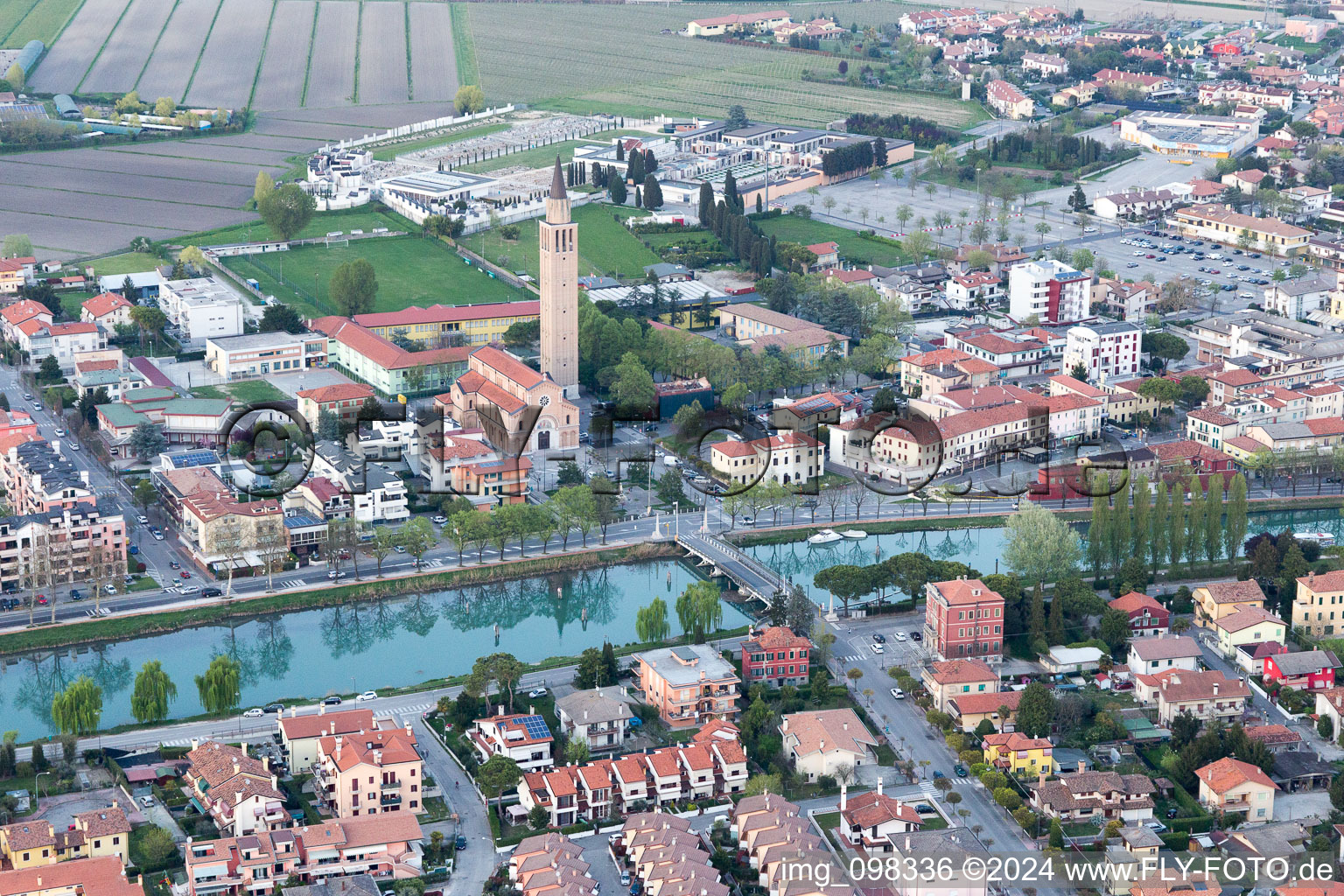 Luftbild von Jesolo im Bundesland Venetien, Italien