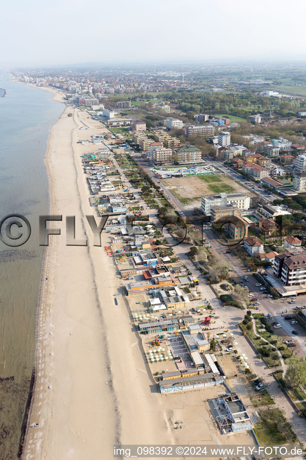 Cesenatico im Bundesland Forlì-Cesena, Italien aus der Vogelperspektive