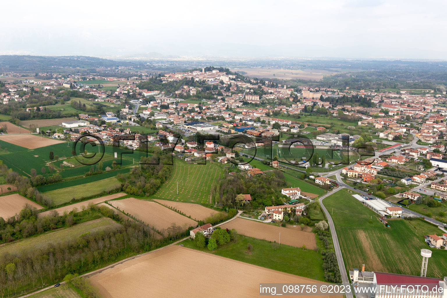 Luftbild von San Daniele del Friuli im Bundesland Friaul-Julisch Venetien, Italien