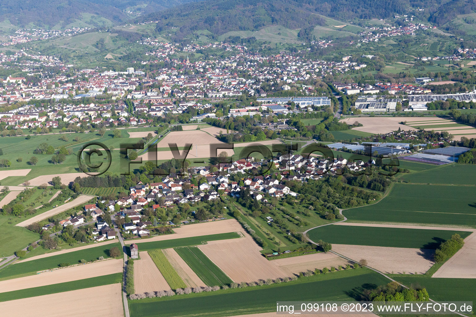 Luftbild von Bühl im Bundesland Baden-Württemberg, Deutschland