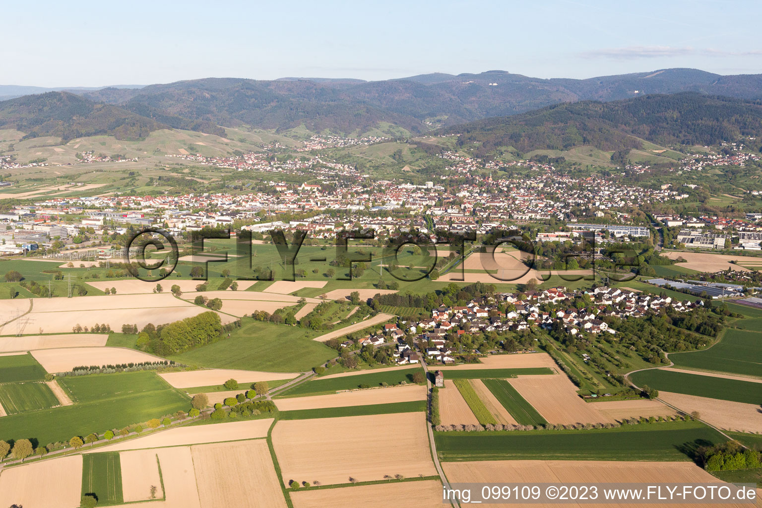 Luftaufnahme von Bühl im Bundesland Baden-Württemberg, Deutschland