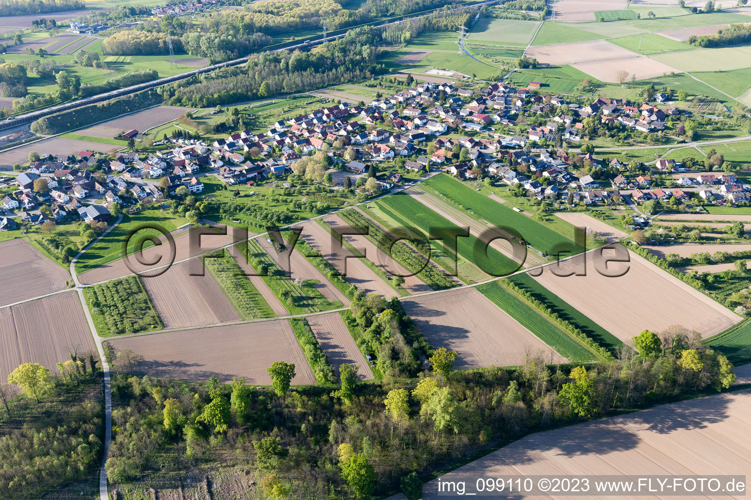 Luftbild von Ortsteil Balzhofen in Bühl im Bundesland Baden-Württemberg, Deutschland