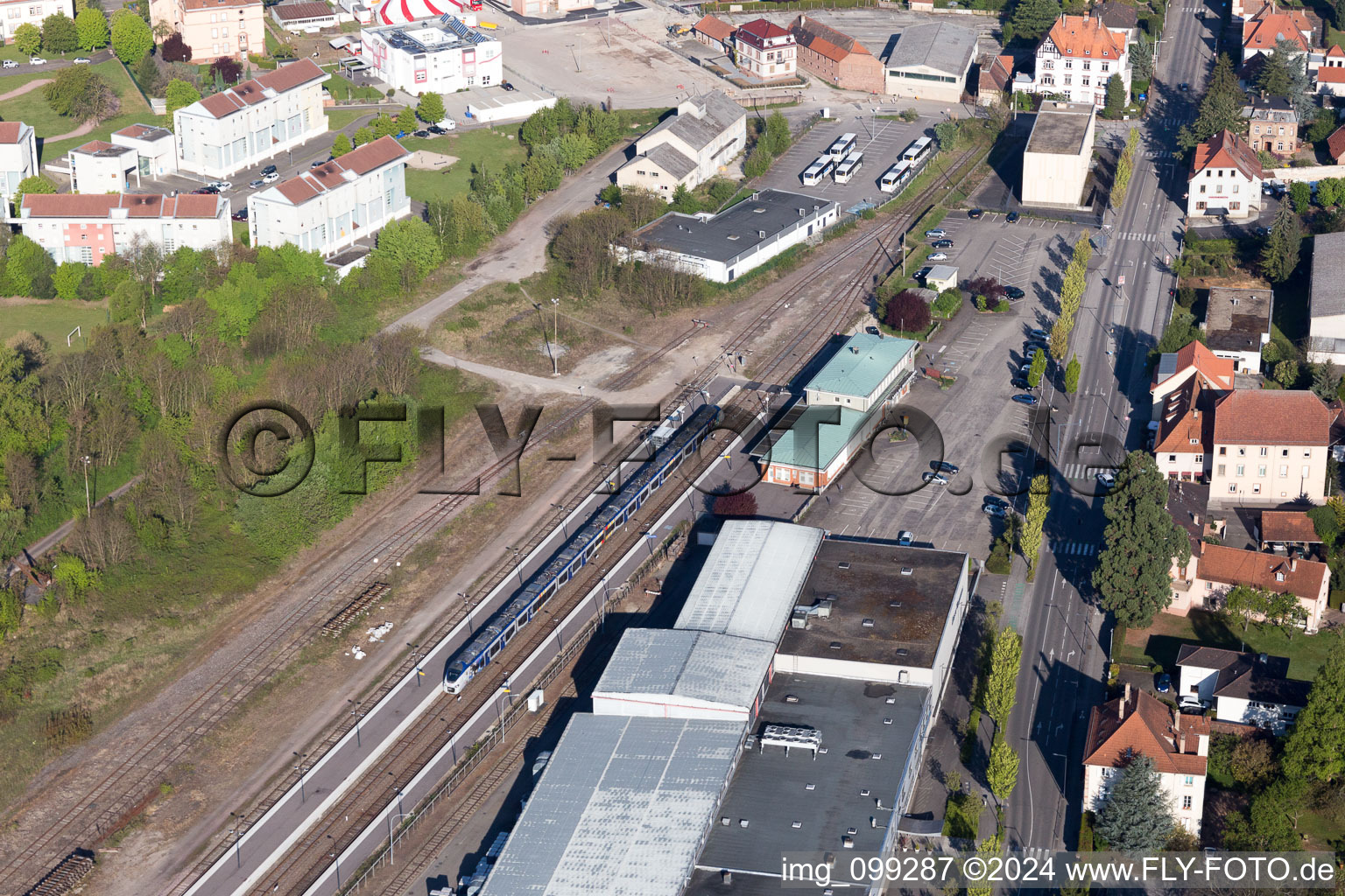 Bahnhof in Wissembourg im Bundesland Bas-Rhin, Frankreich