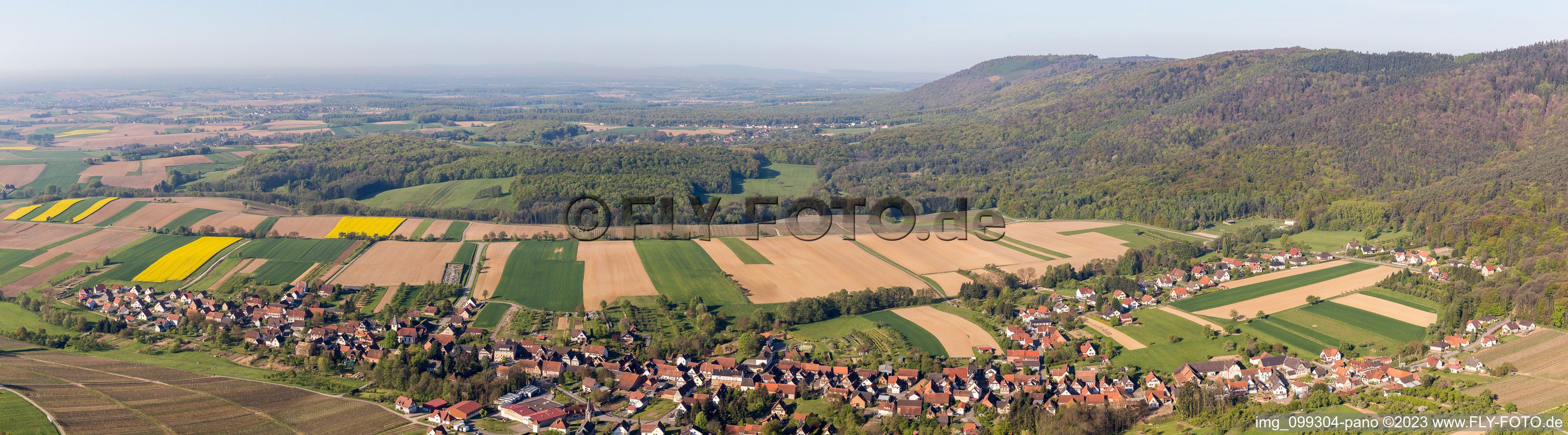 Panorama in Cleebourg im Bundesland Bas-Rhin, Frankreich