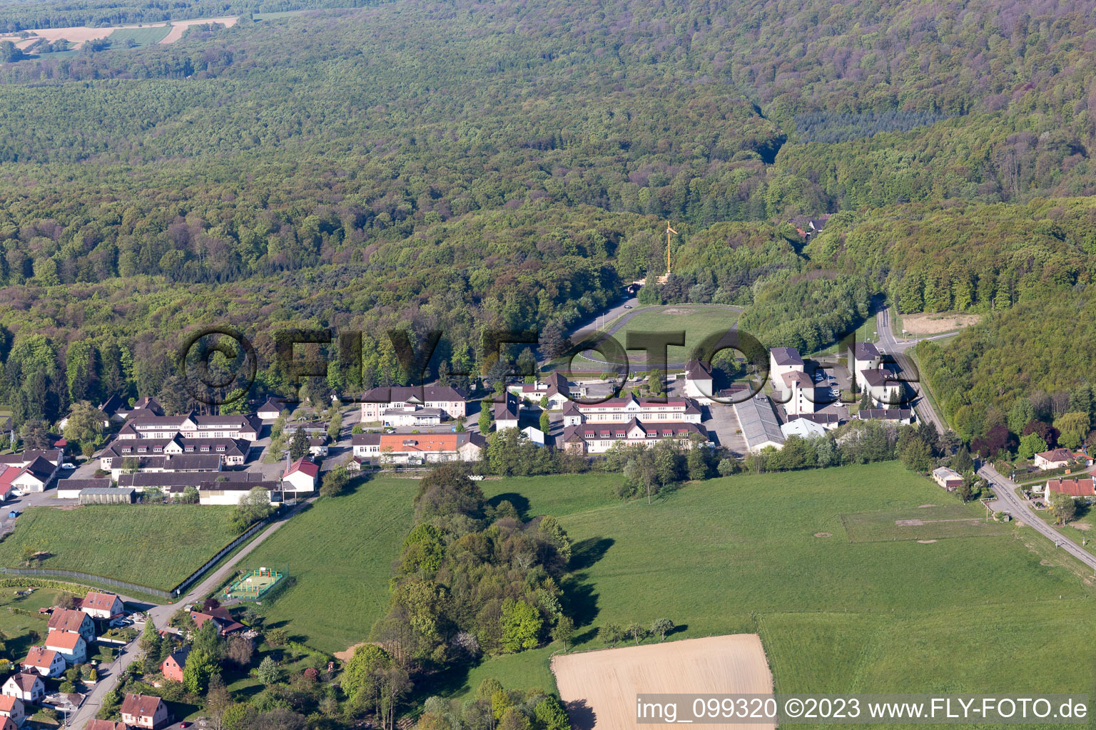 Drachenbronn-Birlenbach im Bundesland Bas-Rhin, Frankreich aus der Luft
