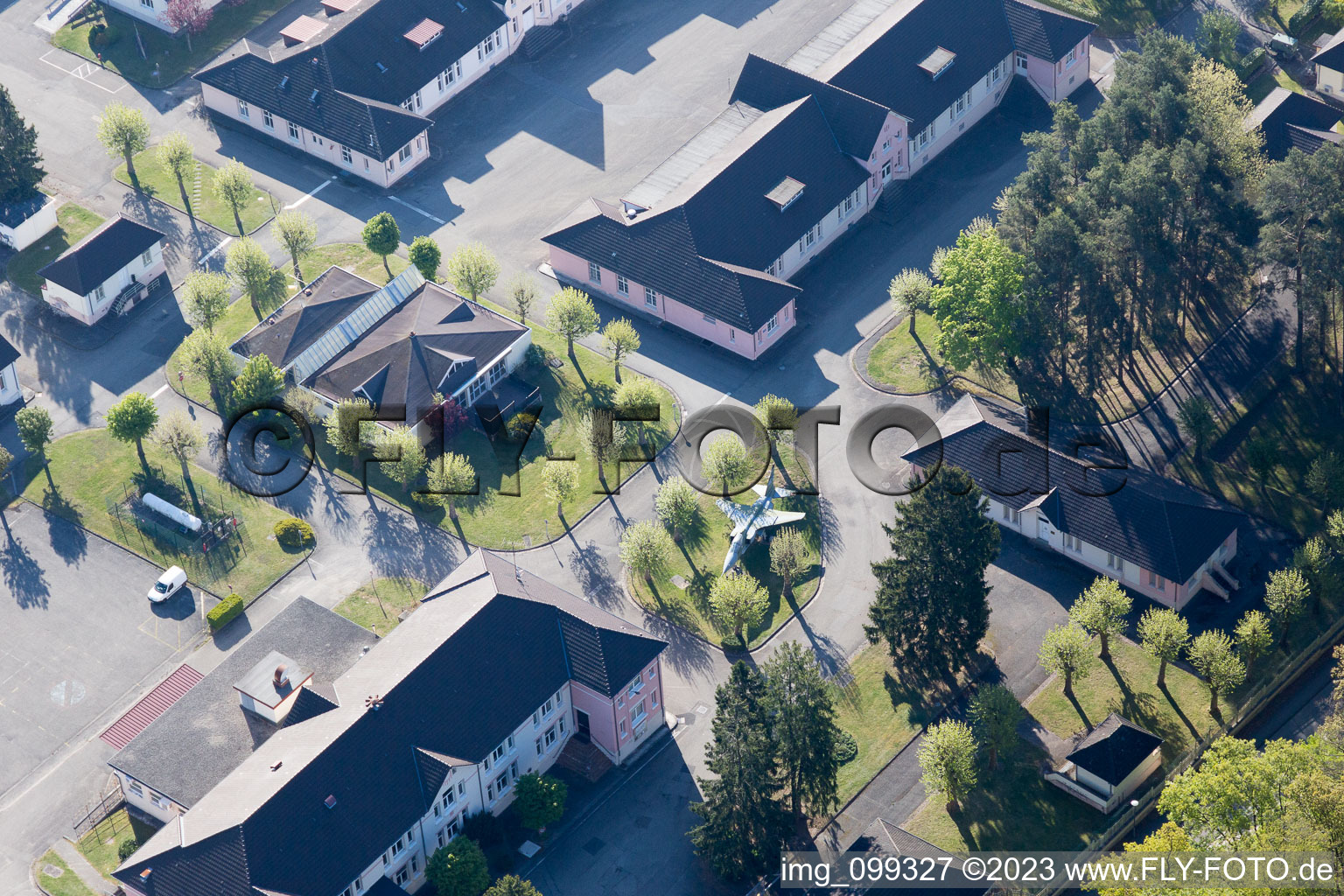 Drohnenbild von Drachenbronn-Birlenbach im Bundesland Bas-Rhin, Frankreich