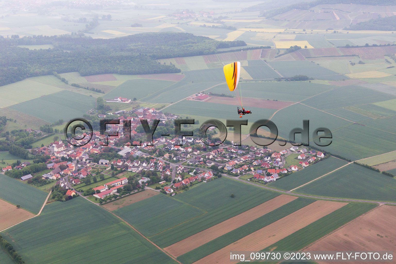 Luftaufnahme von Vögnitz im Bundesland Bayern, Deutschland