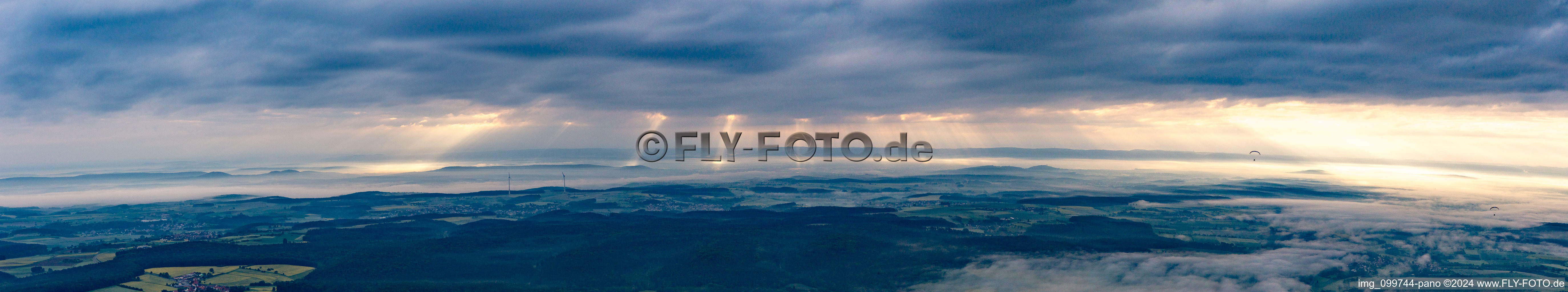 Panorama in Prölsdorf im Bundesland Bayern, Deutschland