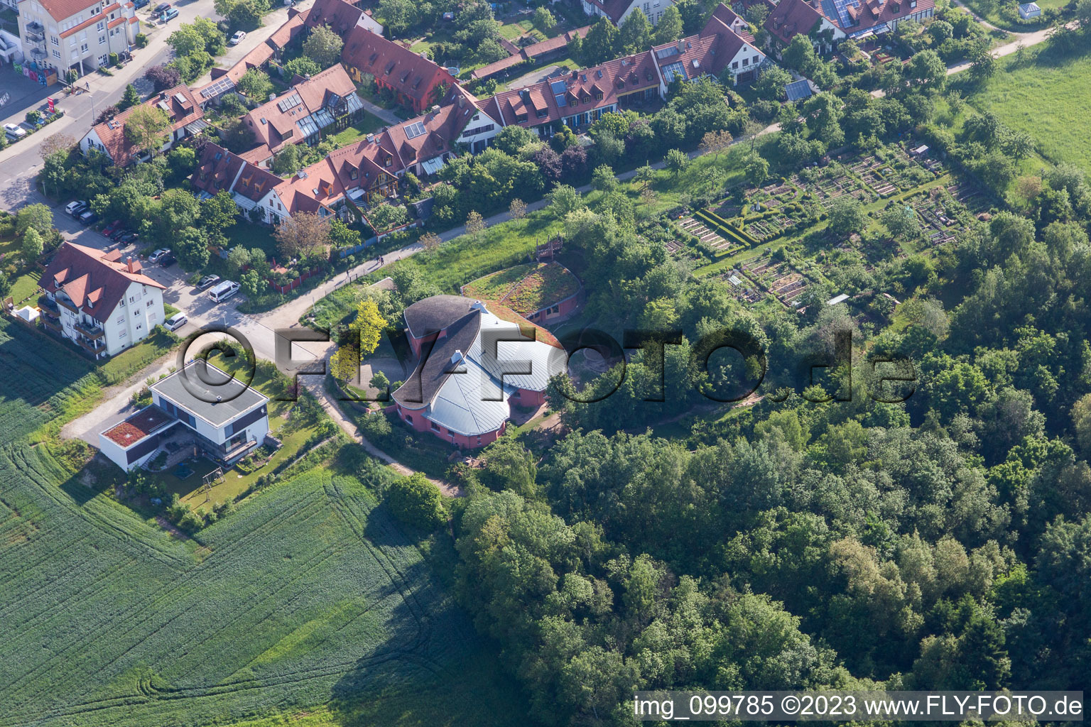 Luftbild von Bischberg im Bundesland Bayern, Deutschland