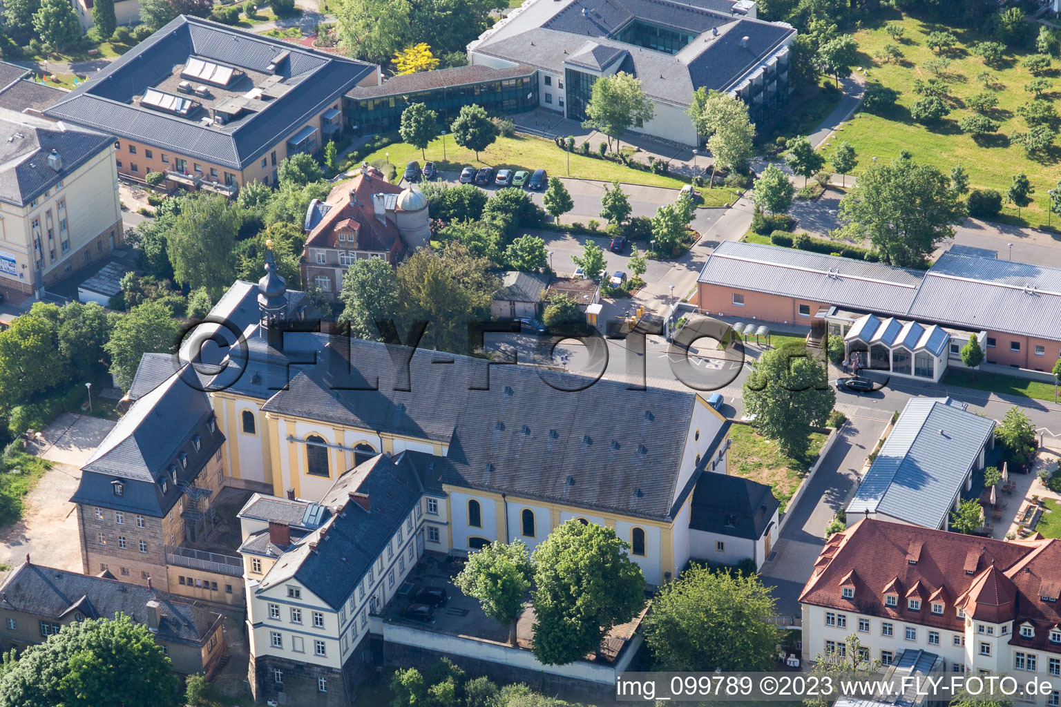 Luftbild von Städtische Musikschule an der Kettenstraße in Bamberg im Bundesland Bayern, Deutschland