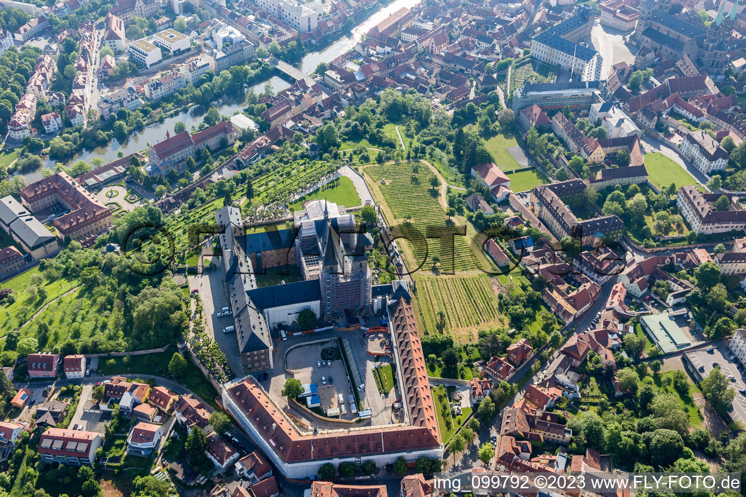 Luftbild von Kloster Michaelsberg in Bamberg im Bundesland Bayern, Deutschland