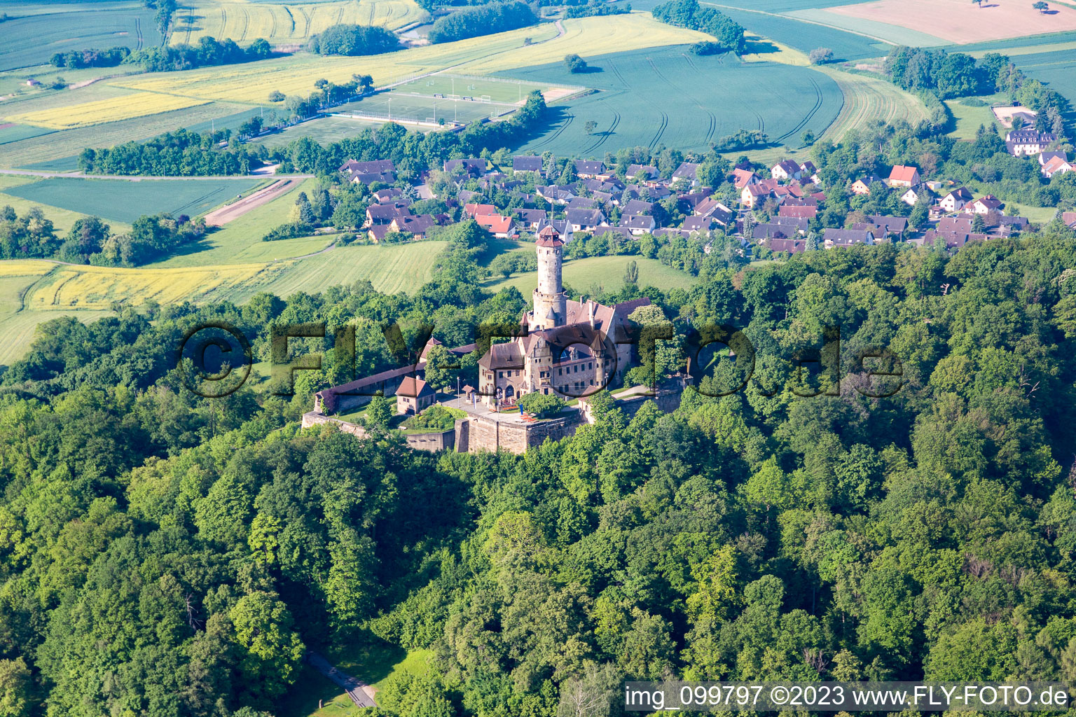 Luftbild von Bamberg, Wildensorg Altenburg im Bundesland Bayern, Deutschland