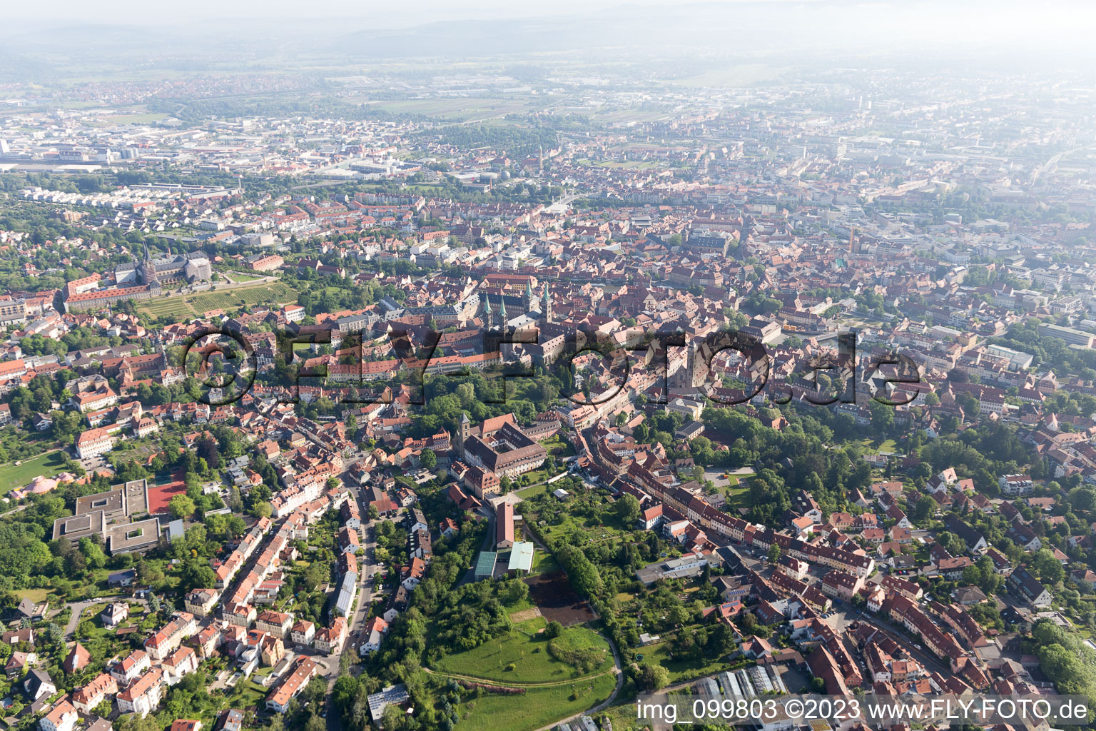 Luftaufnahme von Bamberg im Bundesland Bayern, Deutschland