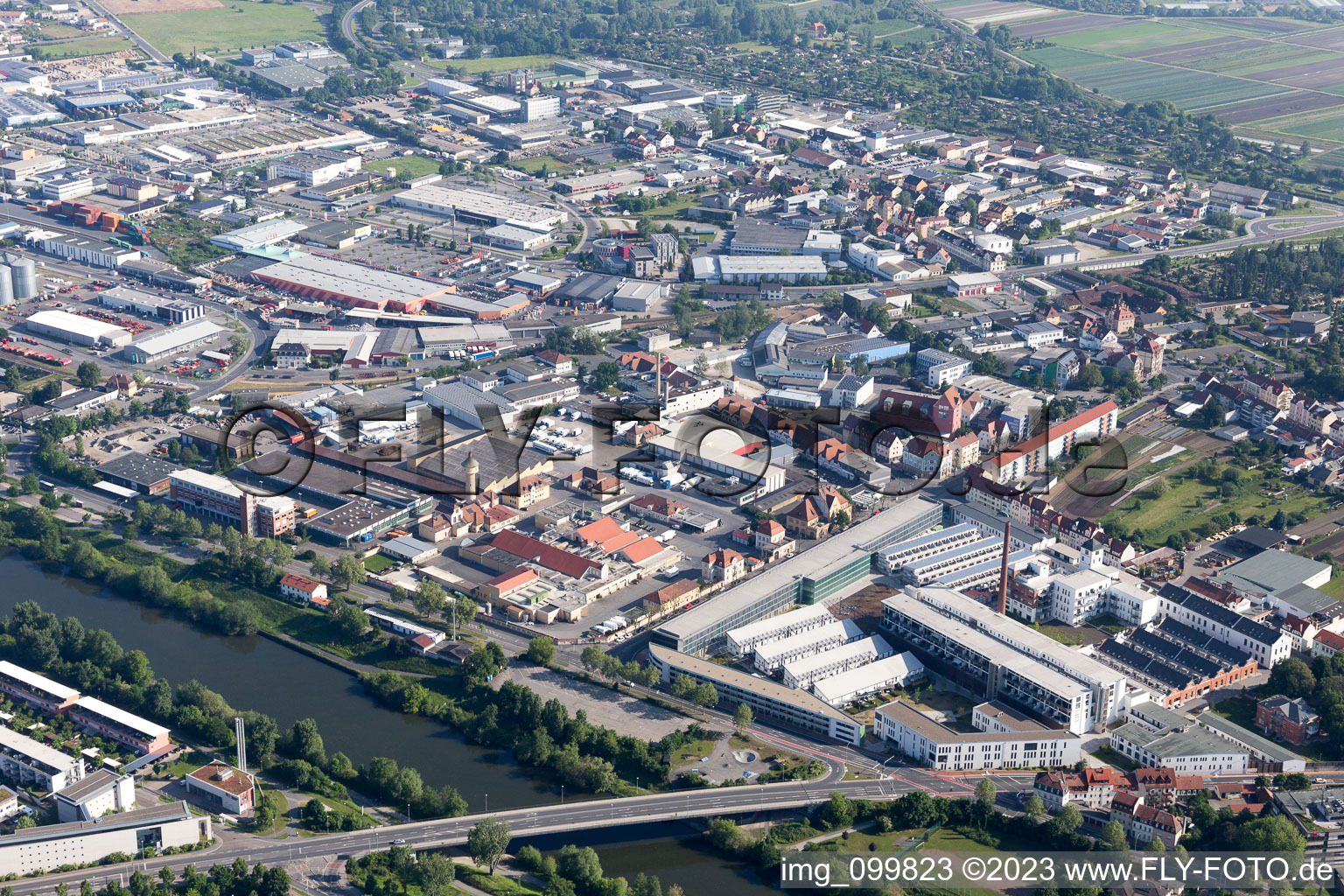 Drohnenbild von Bamberg im Bundesland Bayern, Deutschland