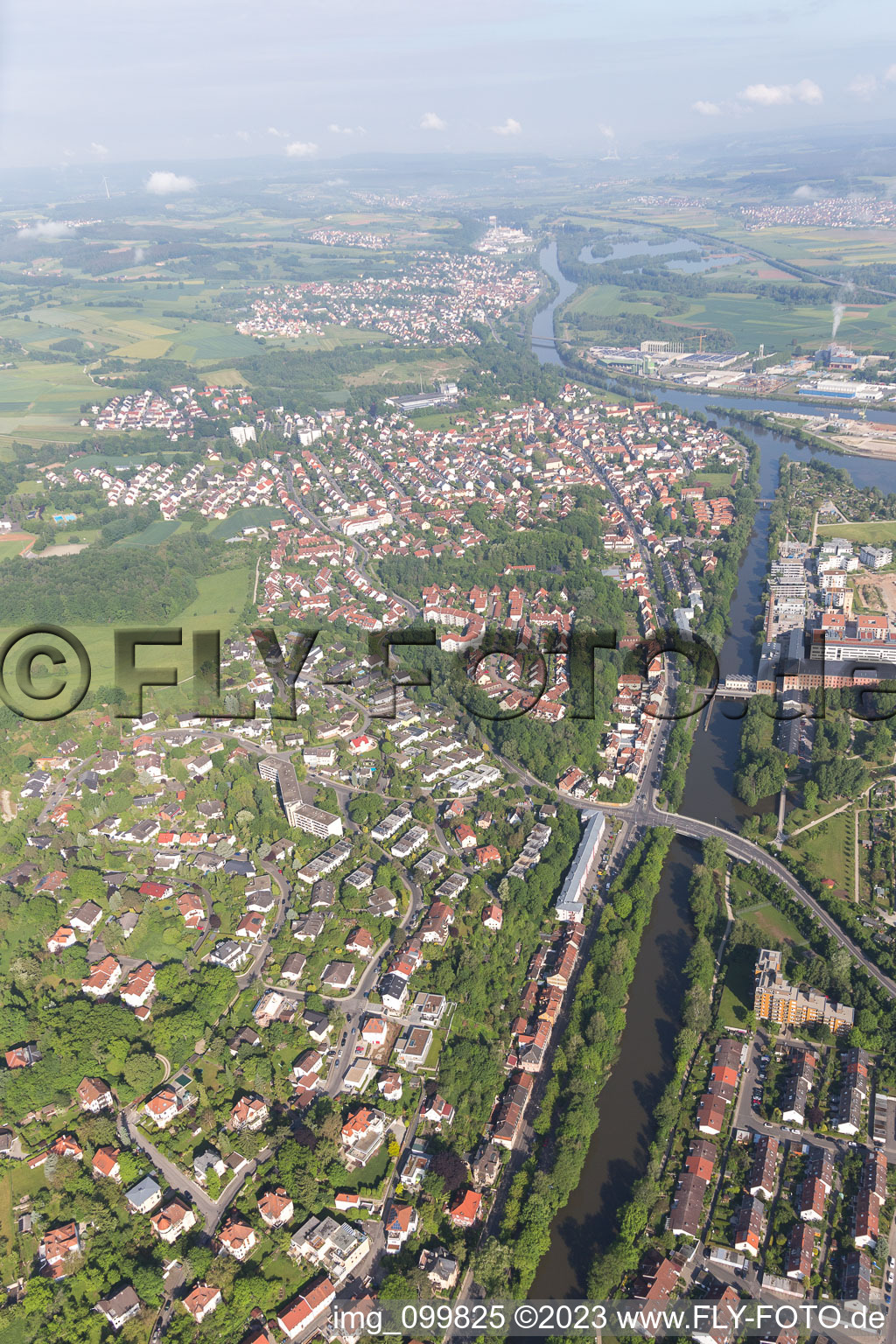 Bamberg im Bundesland Bayern, Deutschland von einer Drohne aus