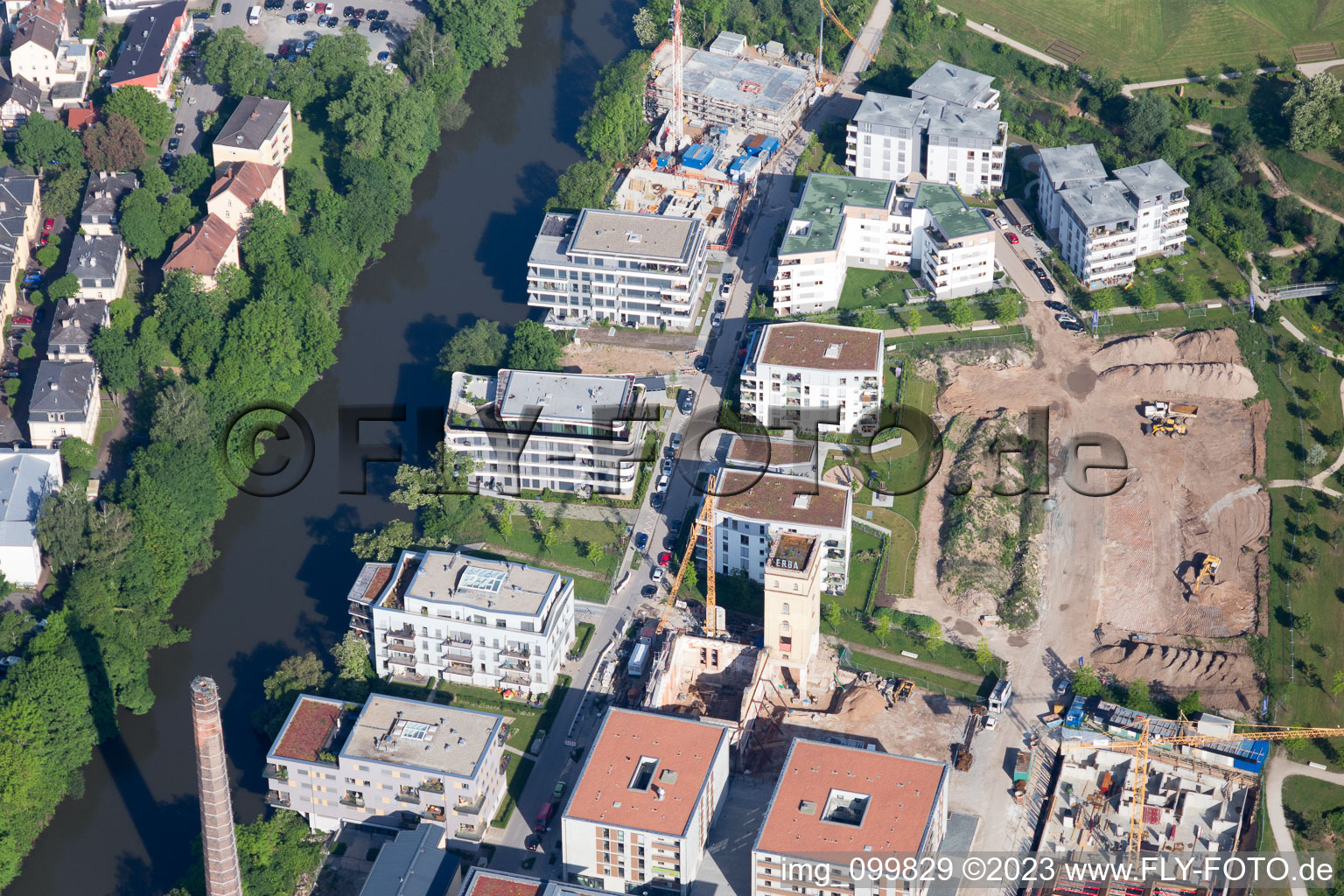 Luftbild von Bamberg im Bundesland Bayern, Deutschland