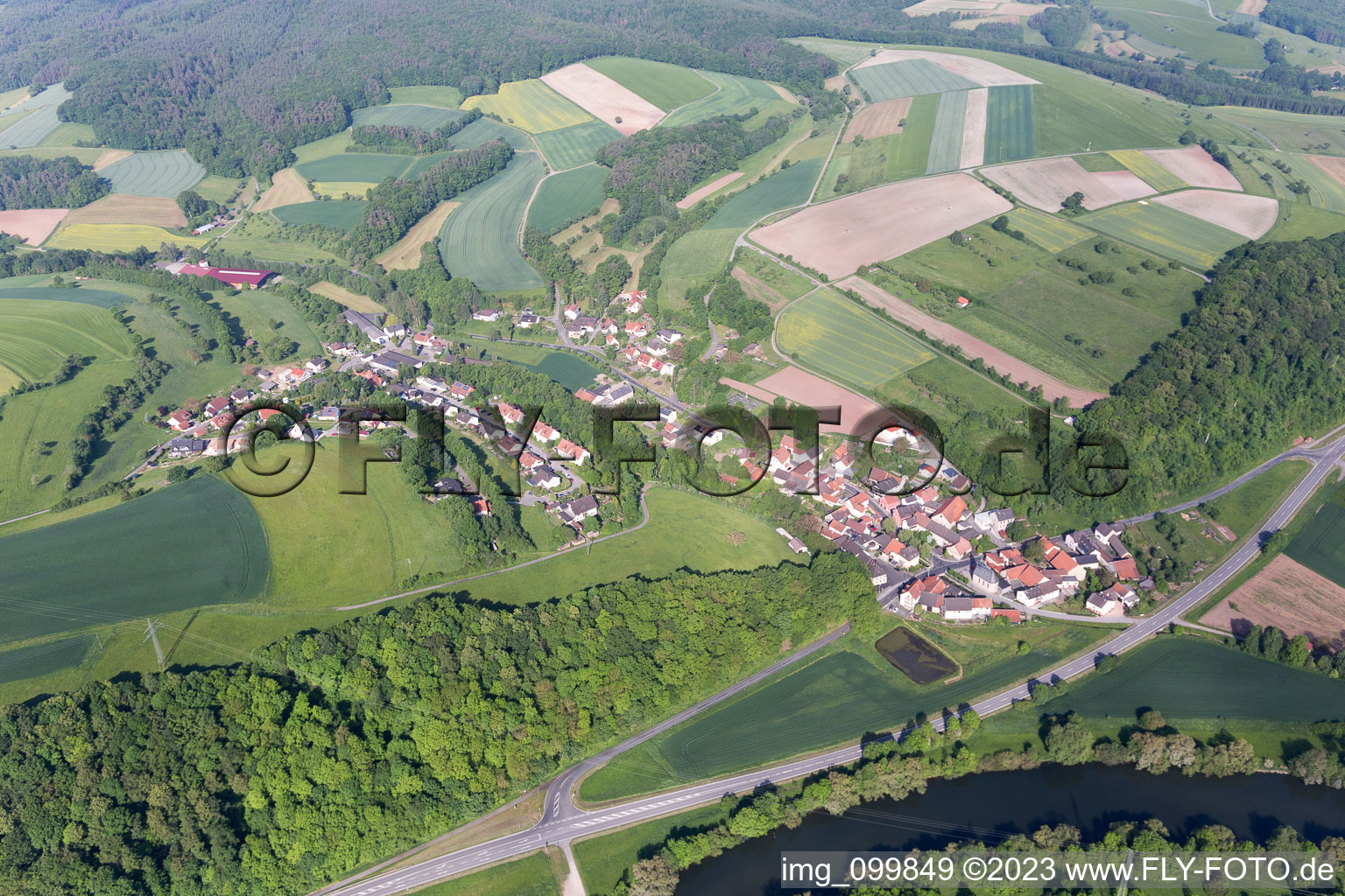 Luftaufnahme von Dippach im Bundesland Bayern, Deutschland
