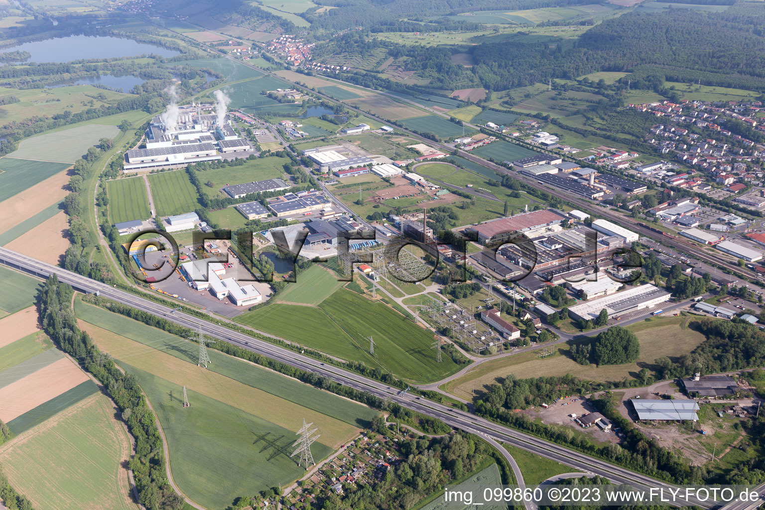 Eltmann im Bundesland Bayern, Deutschland von einer Drohne aus