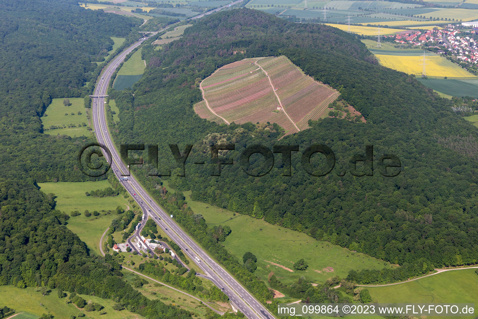 Luftaufnahme von Limbach im Bundesland Bayern, Deutschland