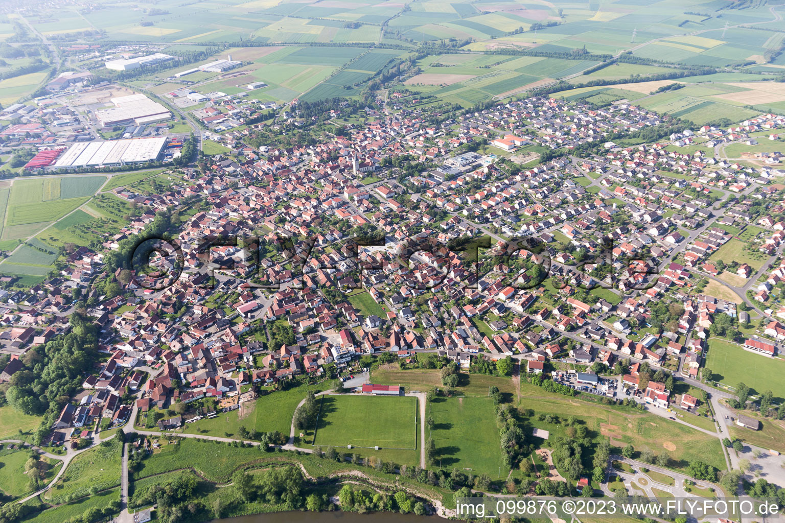 Luftbild von Augsfeld im Bundesland Bayern, Deutschland
