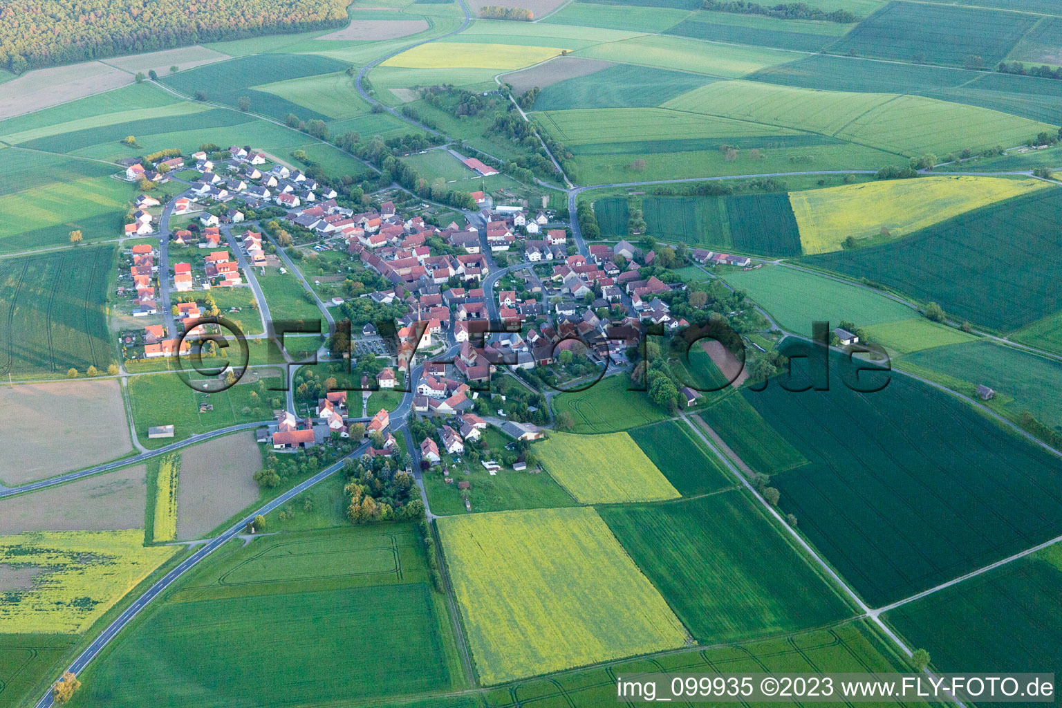 Luftaufnahme von Greßthal im Bundesland Bayern, Deutschland