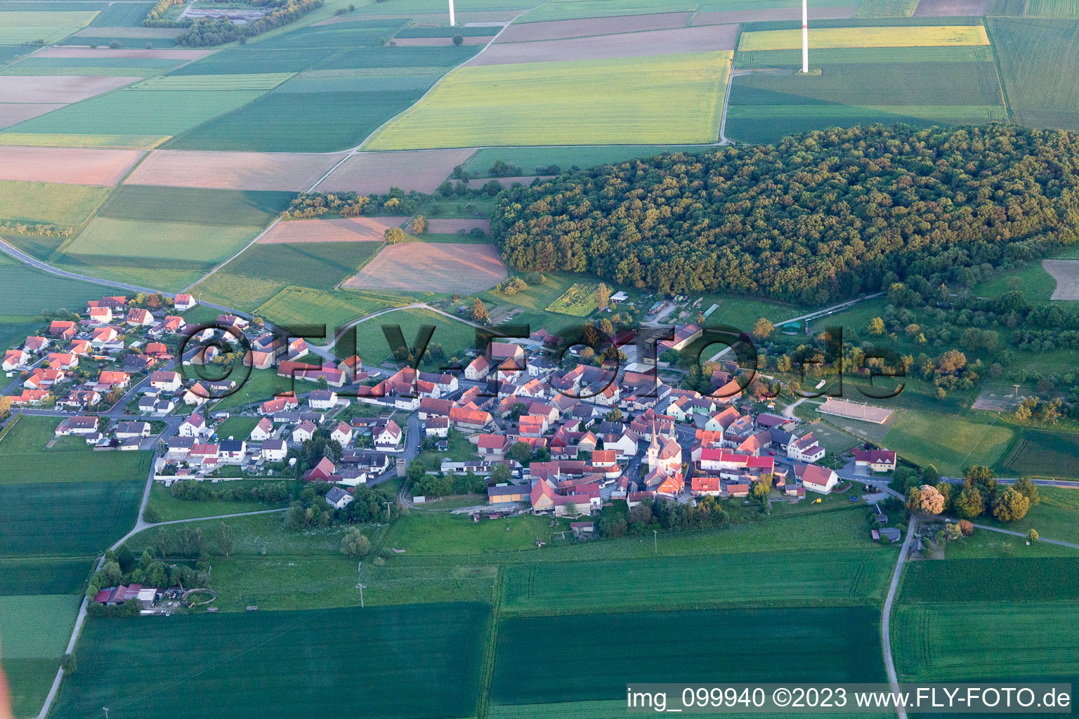 Luftbild von Kaisten im Bundesland Bayern, Deutschland