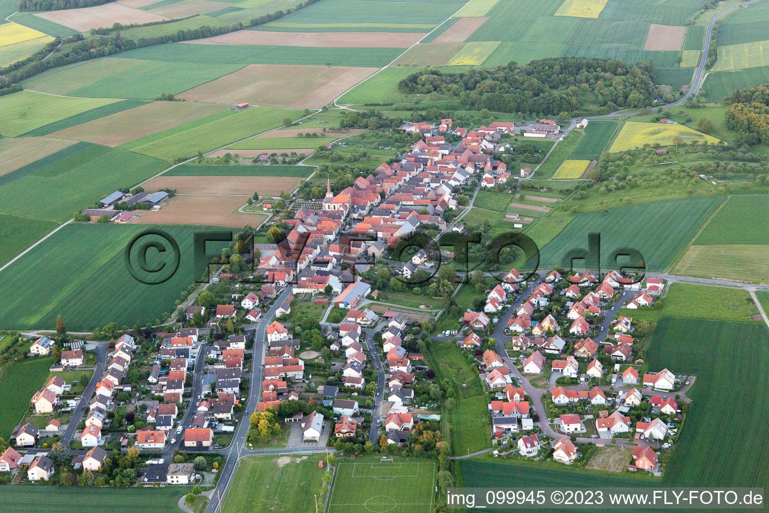 Luftbild von Egenhausen im Bundesland Bayern, Deutschland