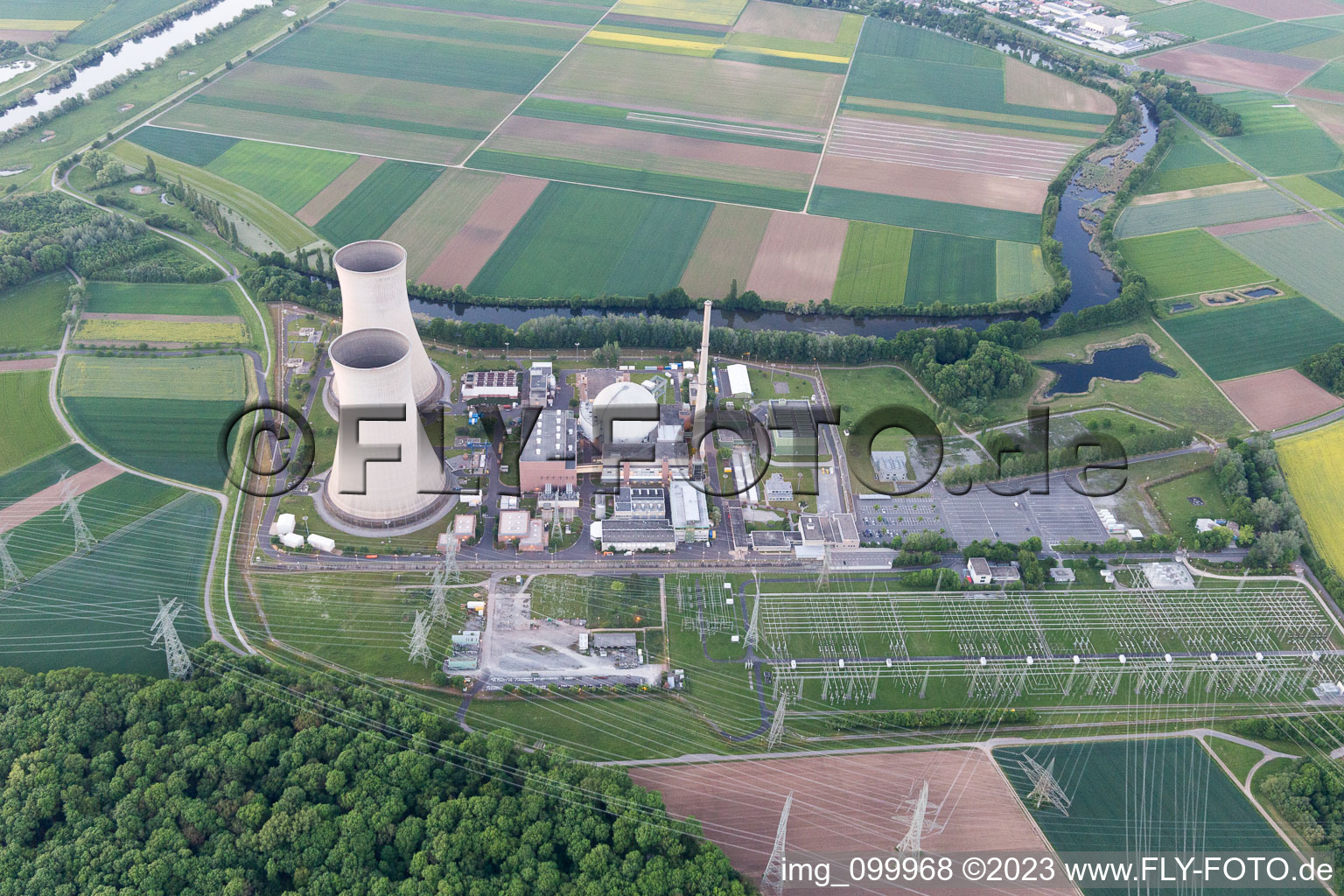 Luftbild von Grafenrheinfeld KKG im Bundesland Bayern, Deutschland