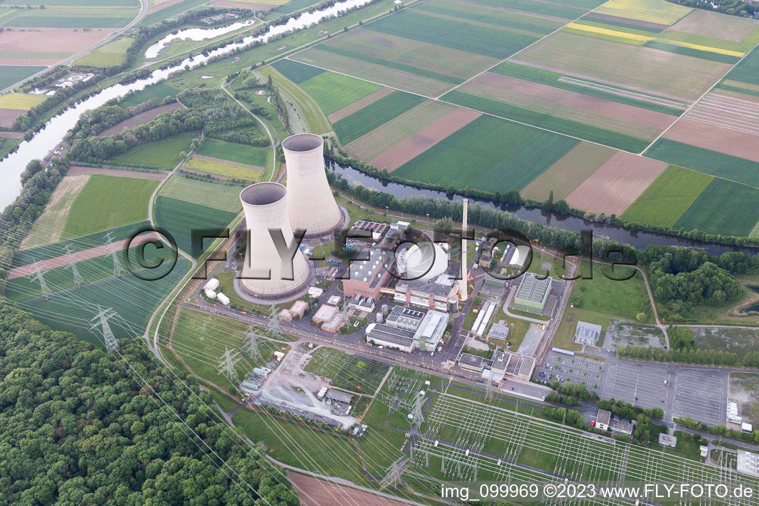 Luftaufnahme von Grafenrheinfeld KKG im Bundesland Bayern, Deutschland
