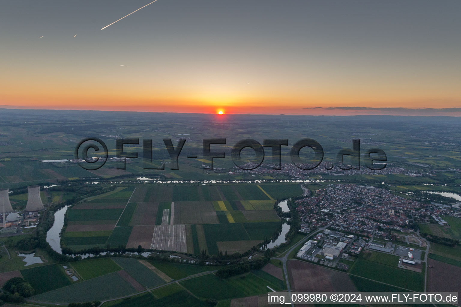 Luftbild von Grafenrheinfeld im Bundesland Bayern, Deutschland